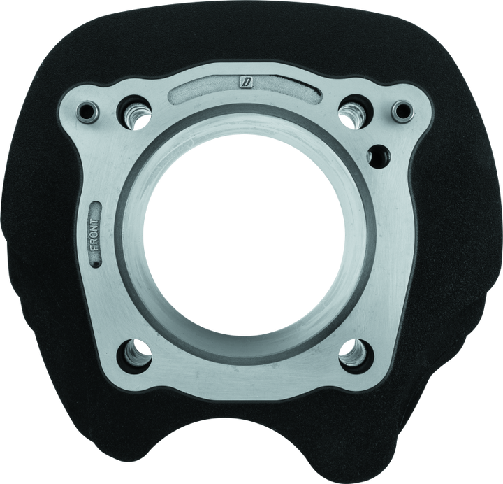 Twin Power 17-Up M8 Black 4.25 Inch Big Bore Cylinders Pair - Bull Strap