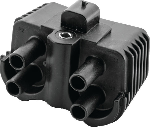 Twin Power 18-Up Softail Ignition Coil Black Replaces H-D 31600067 .4 ohm - Bull Strap