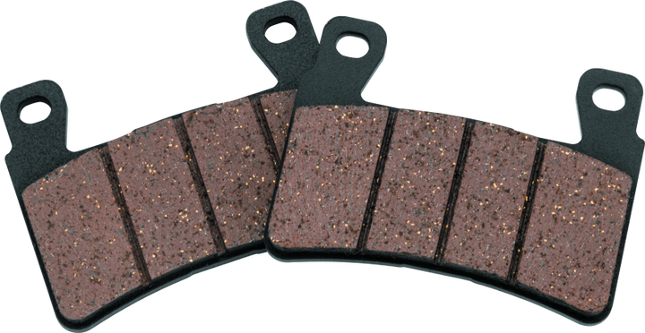 Twin Power 18 Up Softail Organic Brake Pads Replaces H-D 413000102 Front - Bull Strap