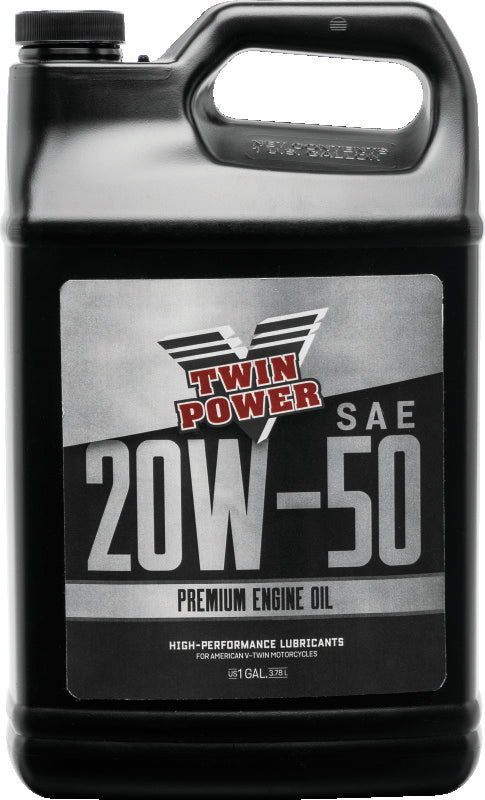 Twin Power 20W50 Premium Oil Gallon - Bull Strap