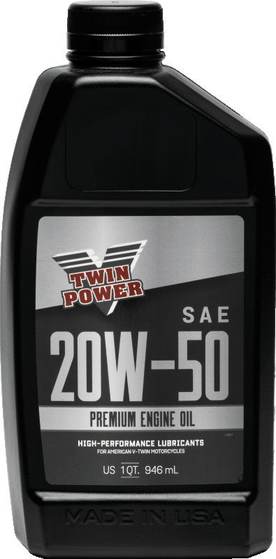 Twin Power 20W50 Premium Oil Quart - Bull Strap