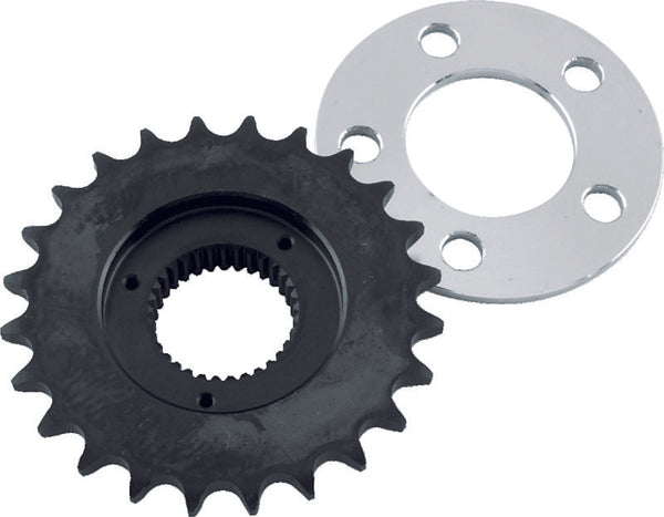 Twin Power 5 Speed Big Twin 24T Offset Sprocket Kit .282 Offset W/.197 Rear Sprocket Spacer - Bull Strap