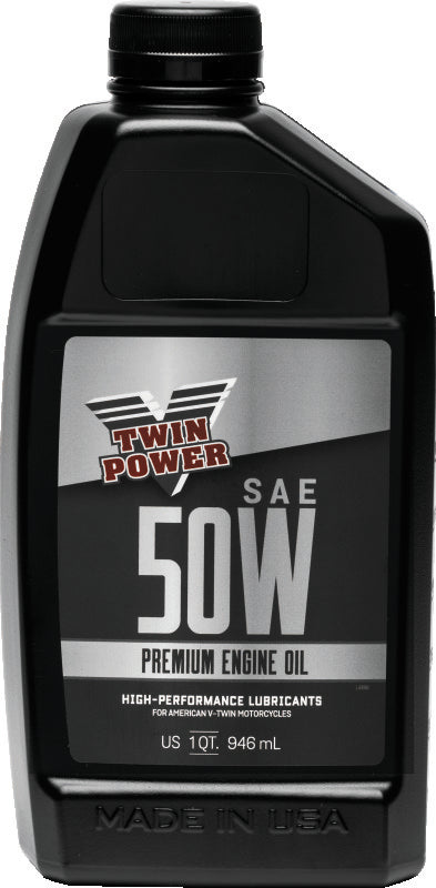 Twin Power 50WT Premium Oil Quart - Bull Strap
