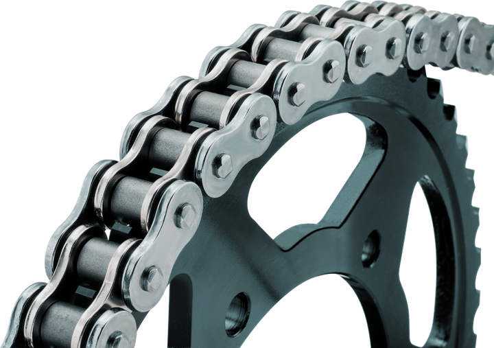 Twin Power 530 Drive Heavy Duty Drive Chain 530 X 120 link Natural Finish - Bull Strap