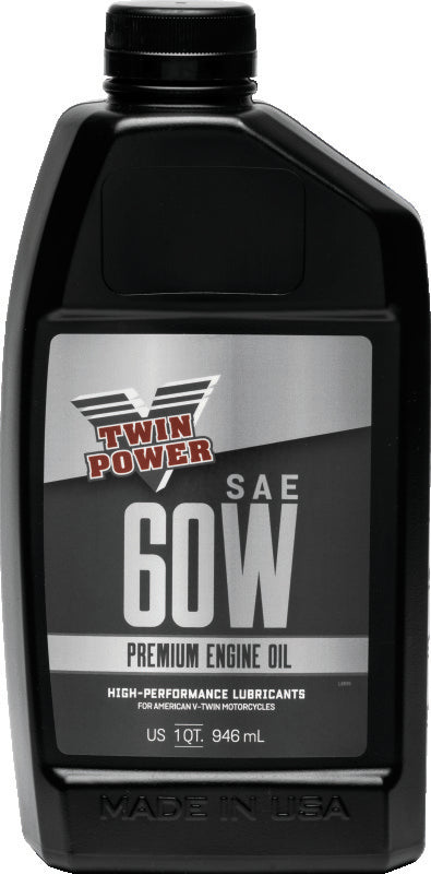 Twin Power 60WT Premium Oil Quart - Bull Strap