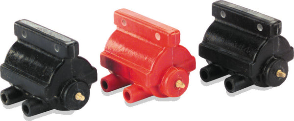 Twin Power 65-79 Big Twin and XL Ignition Coil Black Replaces H-D 31609-65A 5 Ohm - Bull Strap