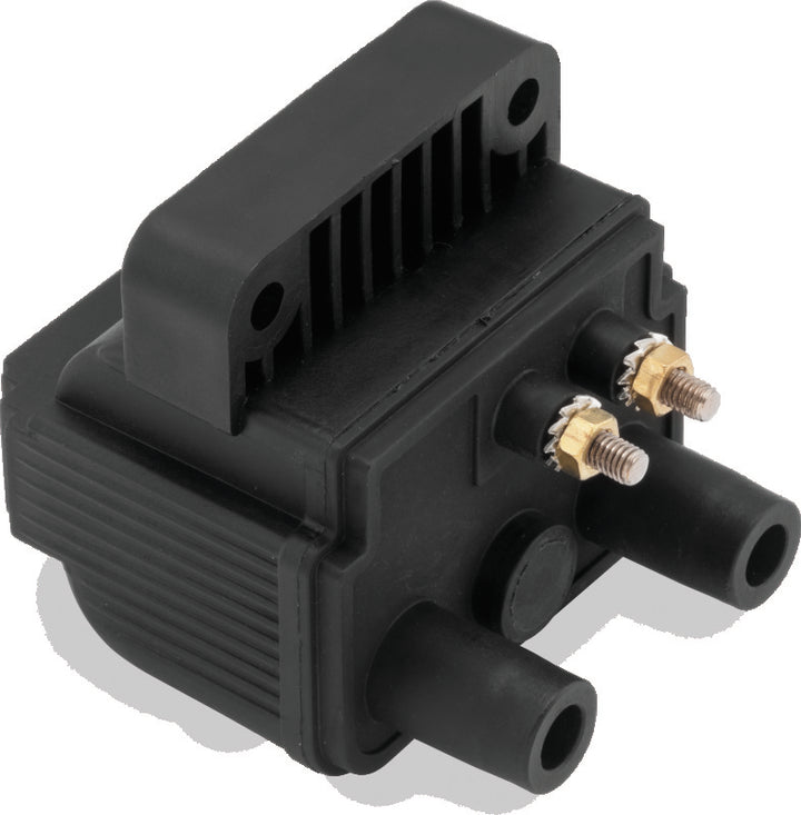 Twin Power 65-79 Big Twin and XL Mini Ignition Coil Black Replaces H-D 31609-65A 5 Ohm - Bull Strap