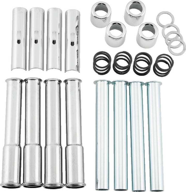 Twin Power 66-E79 Shovelhead Pushrod Tube Kit - Bull Strap