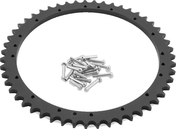 Twin Power 67-72 FL Drum Brake Rear Sprocket Replaces H-D 41470-67 51 Teeth - Bull Strap