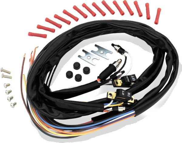 Twin Power 73-81 Big Twin and XL Black Handlebar Bar Switches With Wires - Bull Strap