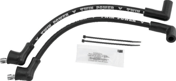 Twin Power 82-2000 FXR Black Ignition Wire Set - Bull Strap