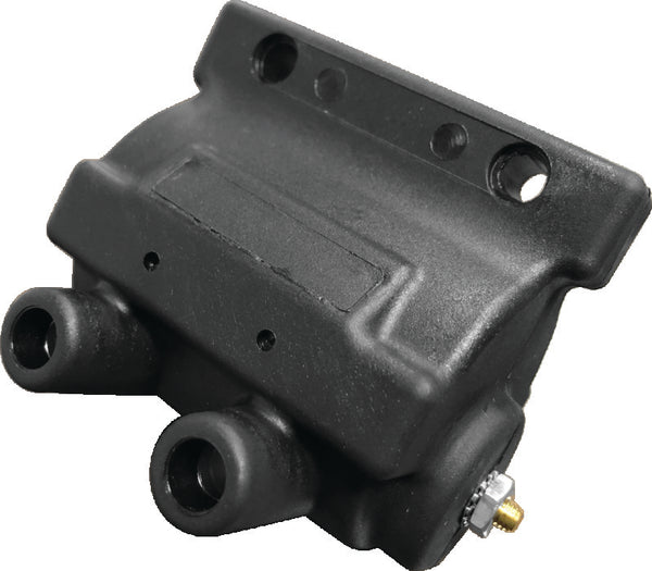 Twin Power 85-99 Big Twin 85-03 XL Exc EFI Power Ignition Coil Black Replaces H-D 31614-83A - Bull Strap