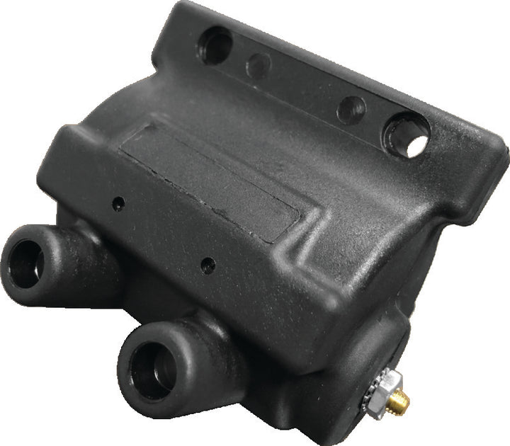 Twin Power 85-99 Big Twin 85-03 XL Exc EFI Power Ignition Coil Black Replaces H-D 31614-83A - Bull Strap