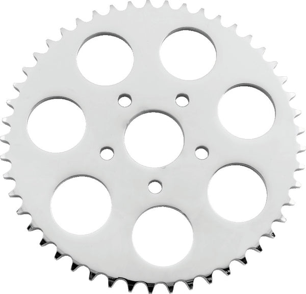 Twin Power 86-92 XL Chrome Disc Brake Rear Sprocket 49 Tooth Flat - Bull Strap