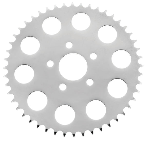 Twin Power 86-92 XL Chrome Disc Brake Rear Sprocket Replaces H-D 41470-86 48 Tooth Flat - Bull Strap