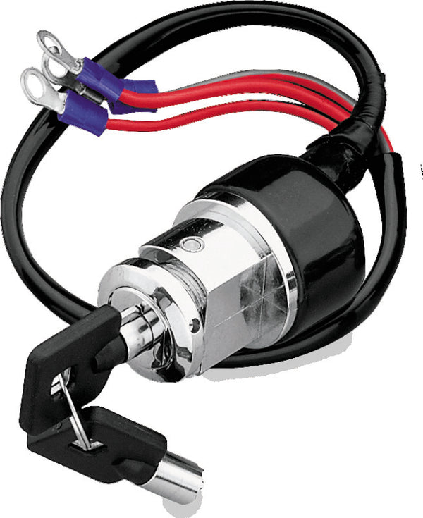 Twin Power 91-04 FXD 82-94 99 FXR 79-03 XL 3-Wire Round Key Switch Custom 3 Position - Bull Strap