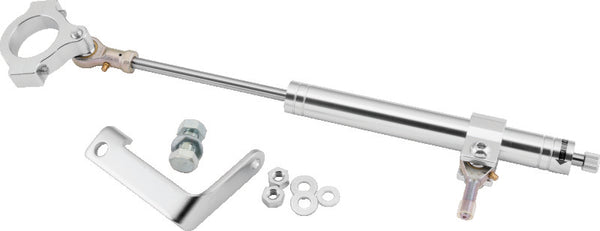 Twin Power 91-05 FXD Satin Steering Damper Kit - Bull Strap