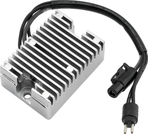 Twin Power 94-03 XL Voltage Regulator Chrome Replaces H-D 74523-94 22 Amp - Bull Strap