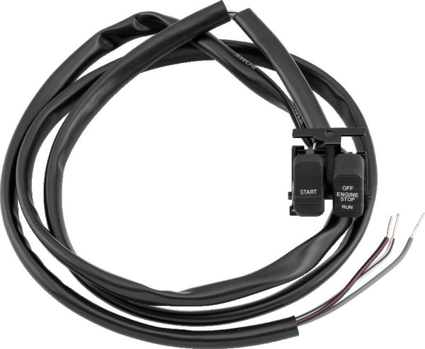 Twin Power 96-13 Big Twin XL V-Rod Black Engine Start Stop Switch Replaces H-D 71589-96 71684-06A - Bull Strap