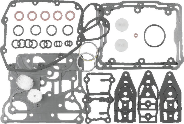 Twin Power 99-17 Twin Cam Big Twin Models Cam Change Gasket Kit W/ Rocker Box - Bull Strap