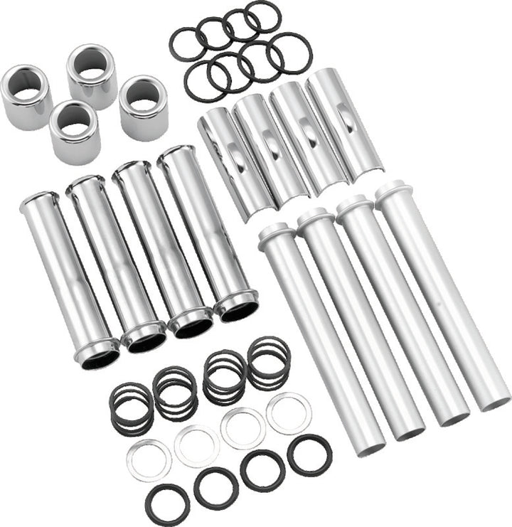 Twin Power 99-17 Twin Cam Twin Push Rod Tube Kit Adjustable Pushrods OK - Bull Strap