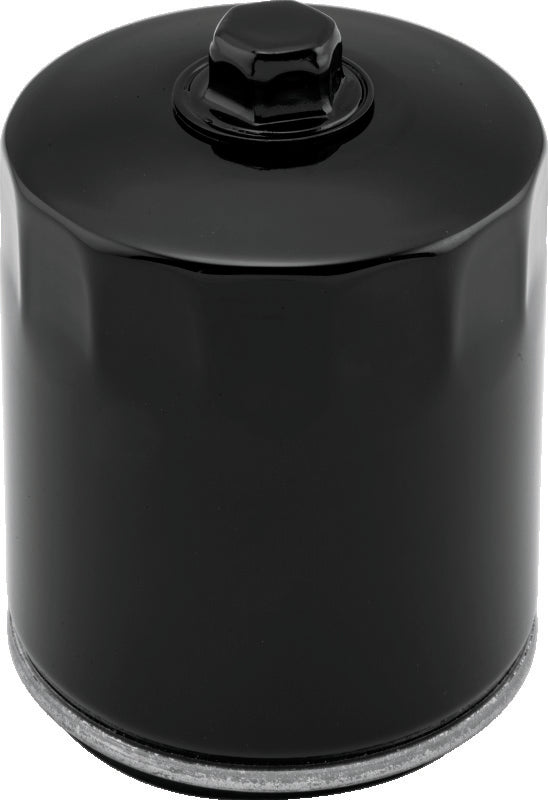 Twin Power M8 Black Oil  Filter With Nut Replaces H-D 62700296 - Bull Strap