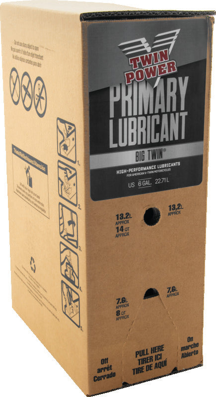 Twin Power Primary Lube 6 Gallon Bag In Box - Bull Strap