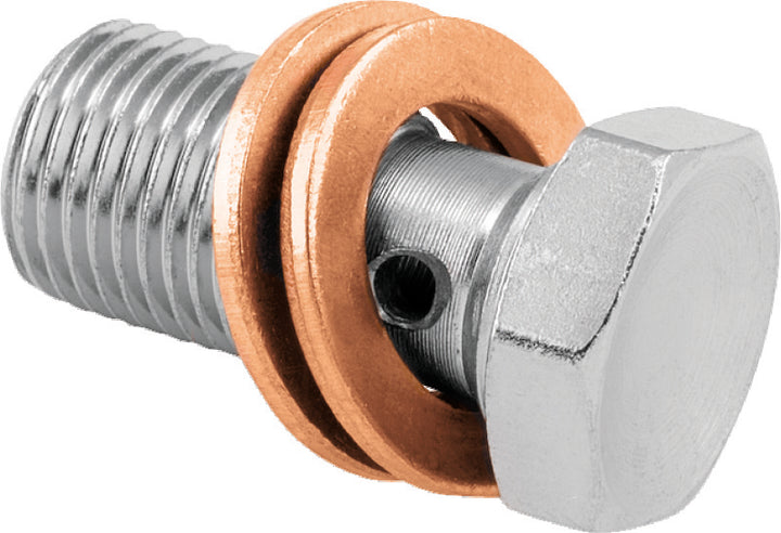 Twin Power Stainless Brake Fitting 7/16 Inch Banjo Bolt - Bull Strap