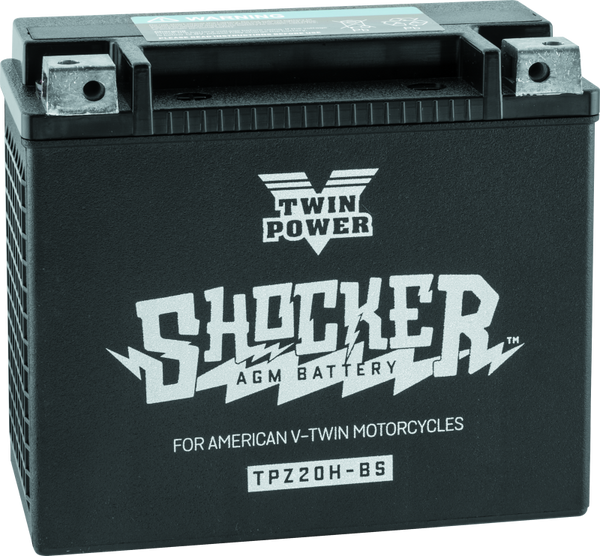 Twin Power YTX-20H Shocker Battery Replaces H-D 65991-82B 310 CCA - Bull Strap