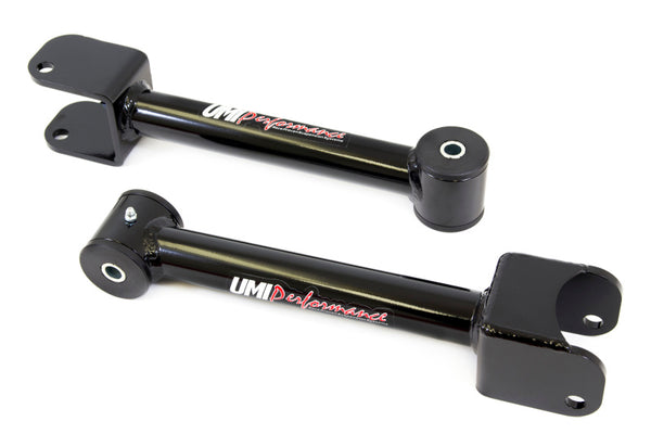 UMI Performance 64-67 GM A-Body Tubular Non-Adjustable Upper Control Arms - Bull Strap