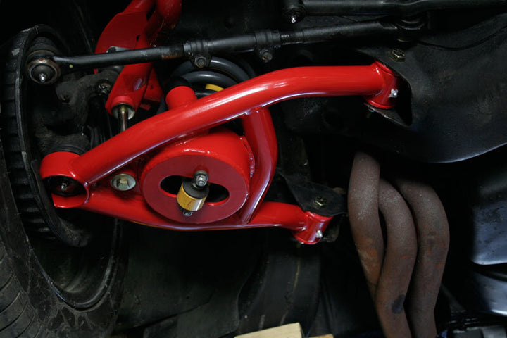 UMI Performance 64-72 GM A-Body Tubular Upper & Lower Front A-Arm Kit - Black - Bull Strap