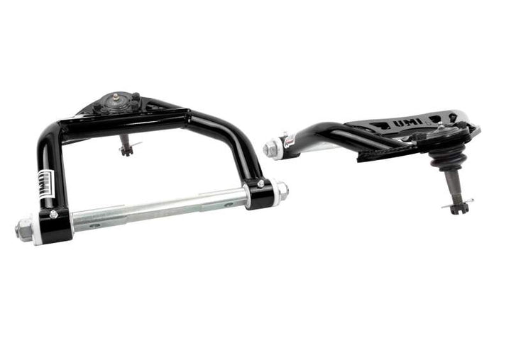UMI Performance 64-72 GM A-Body Tubular Upper & Lower Front A-Arm Kit - Black - Bull Strap