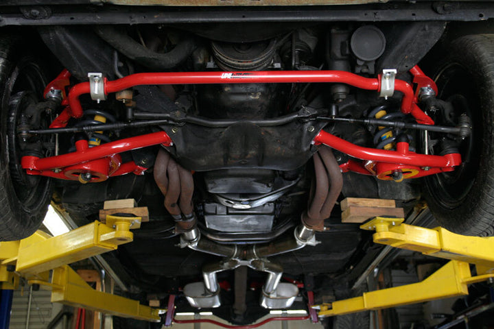 UMI Performance 64-72 GM A-Body Tubular Upper & Lower Front A-Arm Kit - Black - Bull Strap