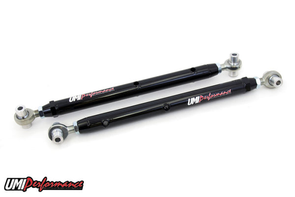 UMI Performance 78-88 GM G-Body Double Adjustable Upper & Lower Rear Control Arms Kit - Bull Strap