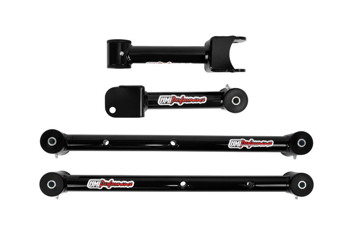 UMI Performance 78-88 GM G-Body Tubular Upper & Lower Control Arms Kit - Bull Strap