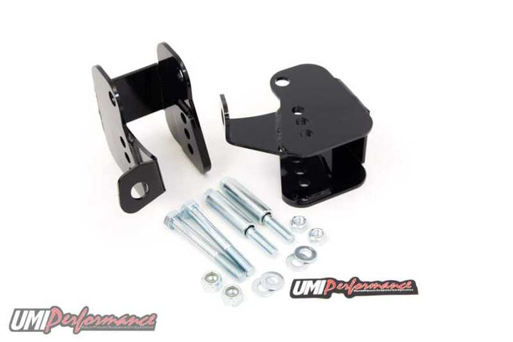 UMI Performance 82-02 GM F-Body Lower Control Arm Relocation Brackets - Bolt-In - Bull Strap