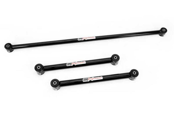 UMI Performance 82-02 GM F-Body Tubular Lower Control Arms Non-Ajustable Panhard Bar Kit - Bull Strap