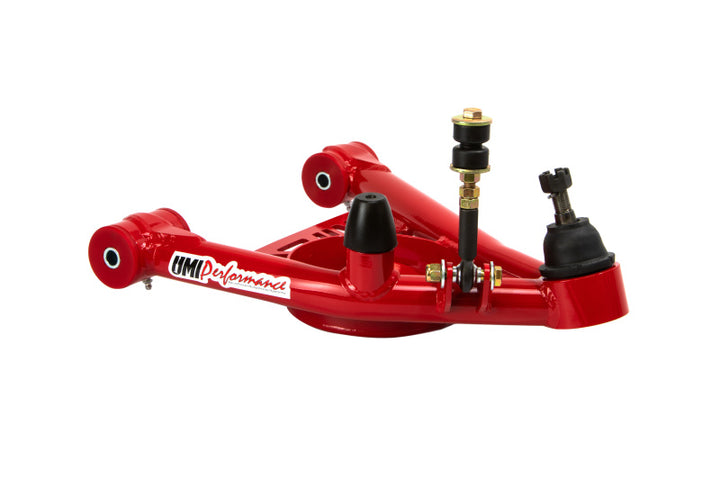 UMI Performance 82-92 F-Body 78-88 G-Body S10 Tubular Front Lower A-Arms Poly - Bull Strap