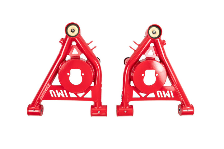 UMI Performance 82-92 F-Body 78-88 G-Body S10 Tubular Front Lower A-Arms Poly - Bull Strap