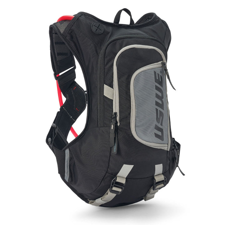 USWE Moto Hydro XTR Dirt Biking Hydration Pack 8L - Black - Bull Strap