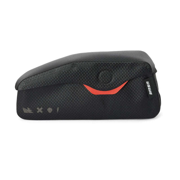 USWE Top Tube Bag (Zippered) - Black - Bull Strap