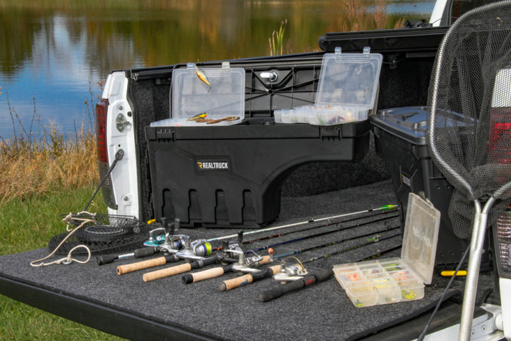 UnderCover 02-18 Ram 1500 (19-20 Classic) / 03-20 Ram 2500 Drivers Side Swing Case - Black Smooth - Bull Strap