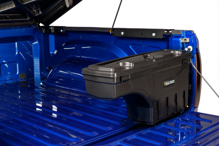 UnderCover 02-18 Ram 1500 (19-20 Classic) / 03-20 Ram 2500 Passengers Side Swing Case - Black Smooth - Bull Strap