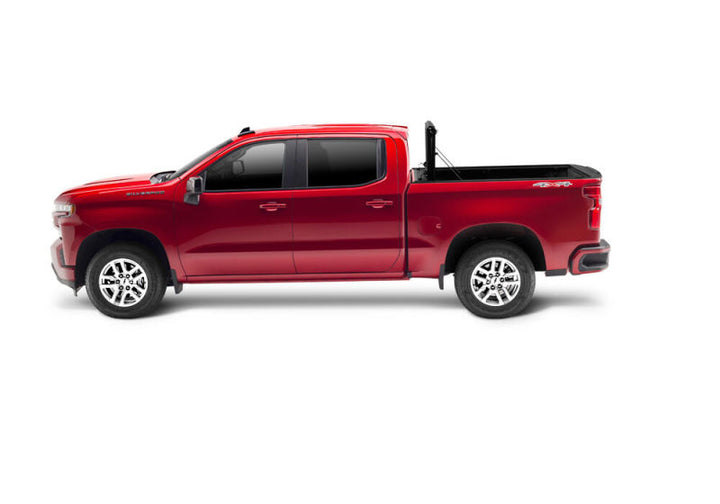 UnderCover 2022 Toyota Tundra C 4WD CrewMax 5.5ft Bed Ultra Flex Bed Cover - Matte Black Finish - Bull Strap