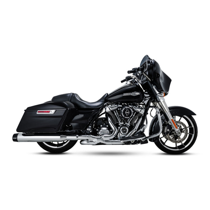 Vance & Hines 17-23 Harley Davidson Touring/CVO Blackbird 450 Slip-ons - Chrome - Bull Strap