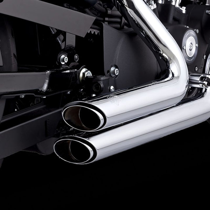 Vance & Hines 18-22 Harley Davidson Softail Shortshots Staggered PCX Full System Exhaust - Bull Strap