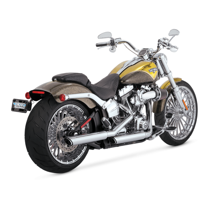 Vance & Hines 2007 Harley Davidson Softail Standard / 07-17 Heritage PCX Slip-On Exhaust - Bull Strap