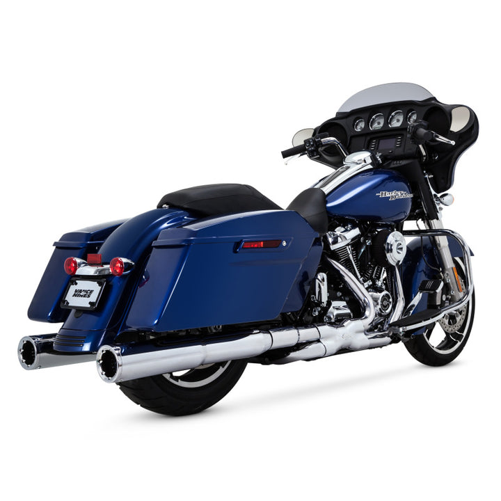 Vance & Hines HD Dresser 17-22 Power Duals  Header Exhaust - Bull Strap