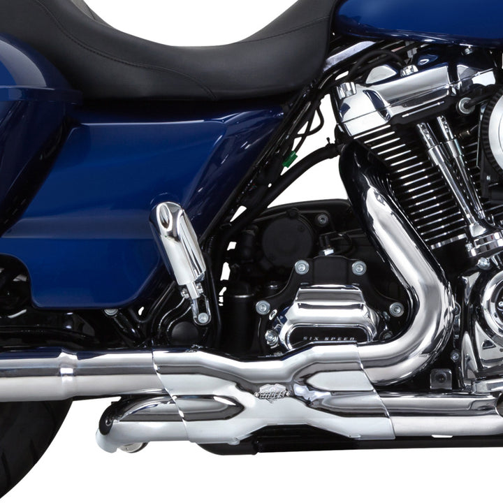Vance & Hines HD Dresser 17-22 Power Duals  Header Exhaust - Bull Strap