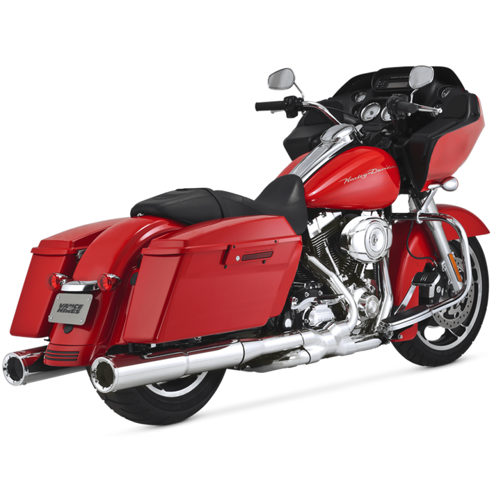 Vance & Hines HD Dresser 95-16 Hi-Output S/OS C Slip-On Exhaust - Bull Strap